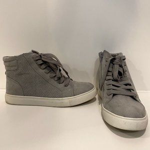 Steve Madden Grey Suede High Top Sneakers